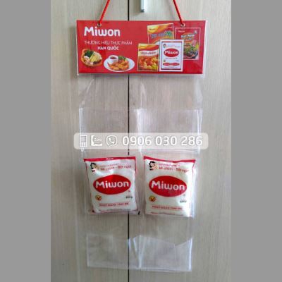 Vỉ treo quảng cáo nhựa PVC Miwon